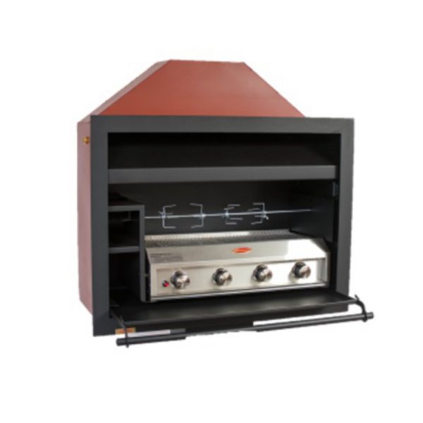 1000mm 4 burner gas universal builtin braai JetMaster Fireplaces